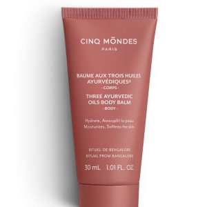 Baume aux Trois huiles Ayurvédiques Cinq Mondes baume corps hydratant