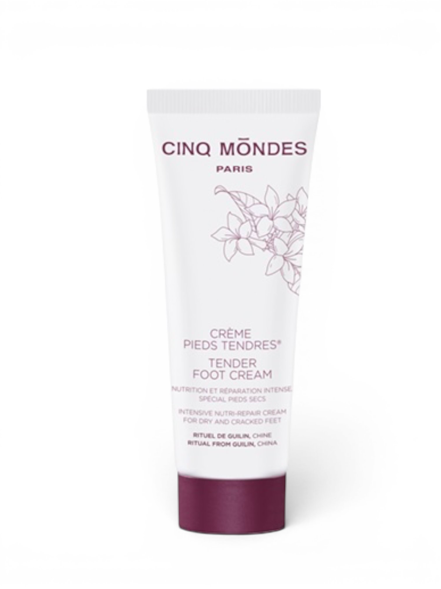 Crème rides tendres Cinq Mondes soin nourrissant réparateur pieds
