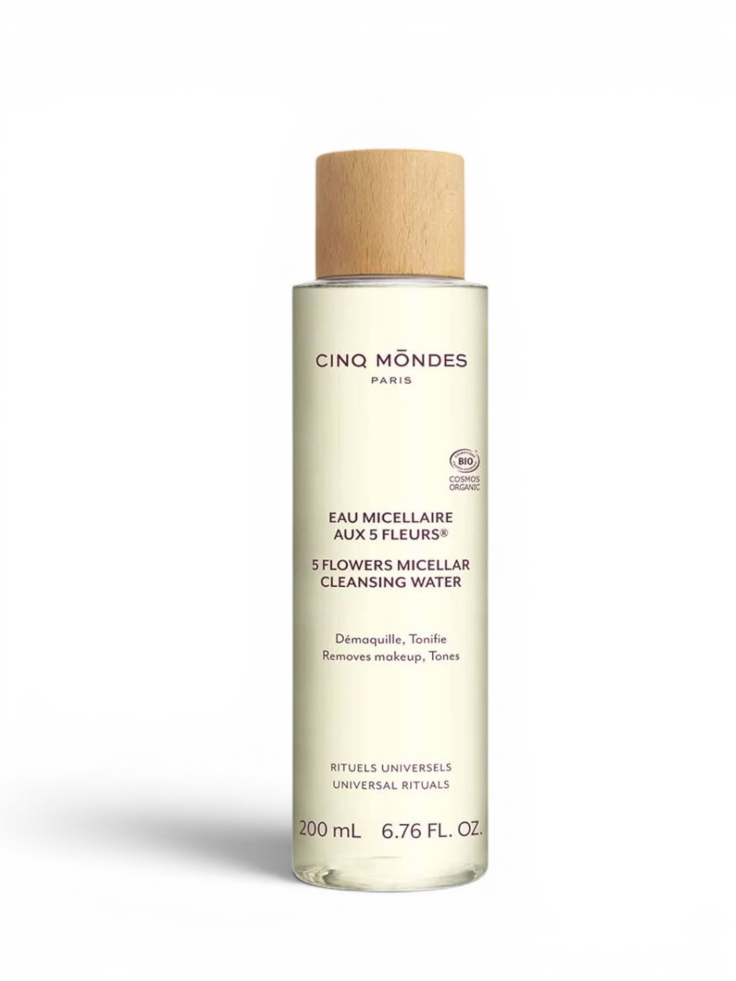 eau micellaire nettoyant visage cinq mondes